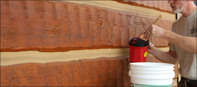 Professional Log Home Staining  Scranton,  North Carolina
